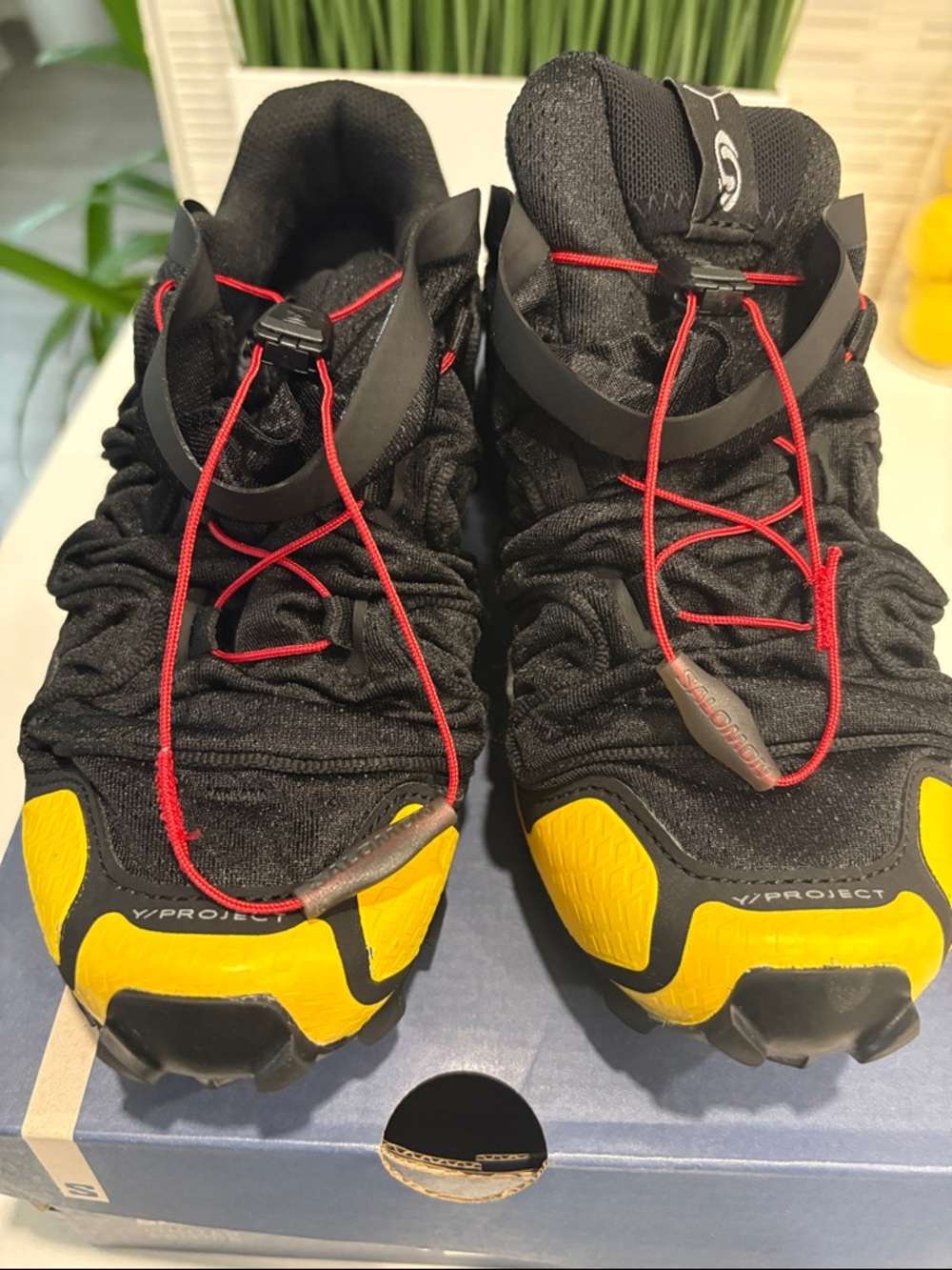 Salomon Speedcross 3V Project Trail Shoes - Black & Yellow - Picture 2 of 16